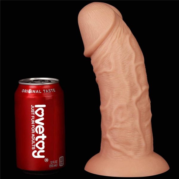 9.5'' Realistic Curved Dildo Flesh #8 | ViPstore.hu - Erotika webáruház