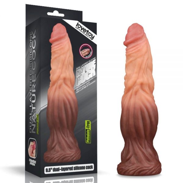 9.5'' Dual layered Liquid Silicone Nature Cock ViPstore.hu - Erotika Webáruház - Szexshop