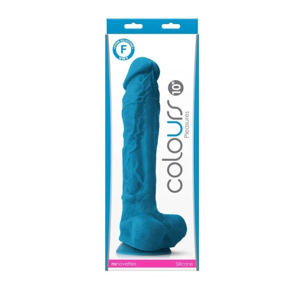 Colours – Pleasures – 10" Dildo – Blue ViPstore.hu - Erotika Webáruház - Szexshop