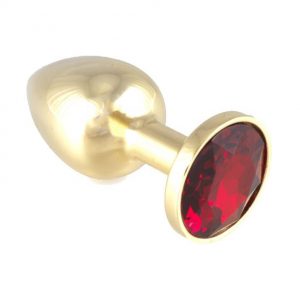 Butt Plug Metal With Crystal Red ViPstore.hu - Erotika Webáruház - Szexshop