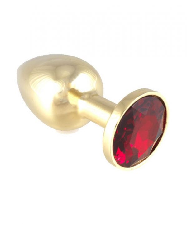 Butt Plug Metal With Crystal Red ViPstore.hu - Erotika Webáruház - Szexshop
