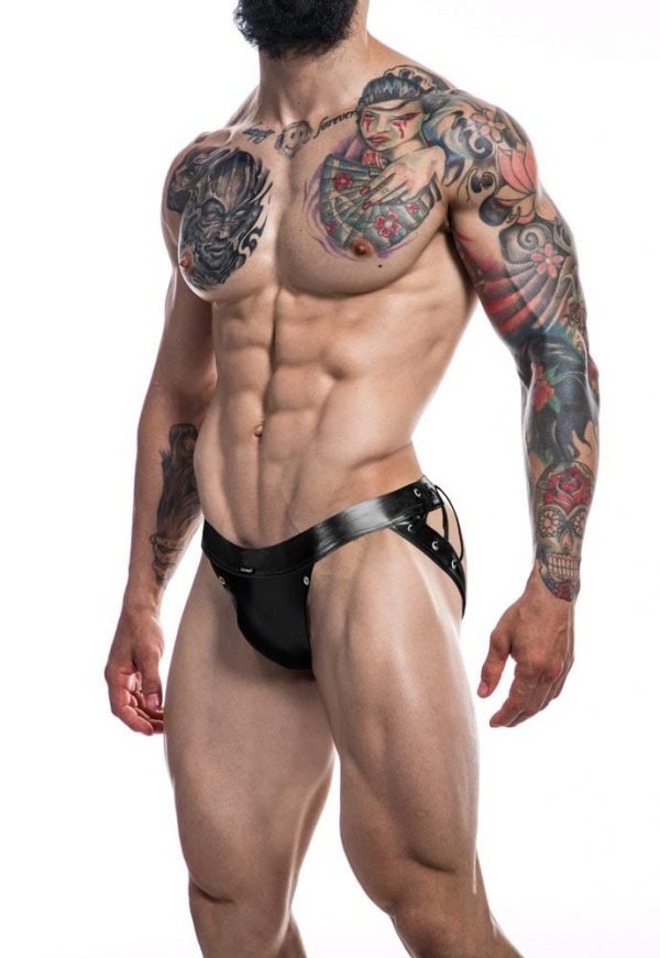 C4M-Desire Jockstrap-BlackLeatherette-M #2 | ViPstore.hu - Erotika webáruház