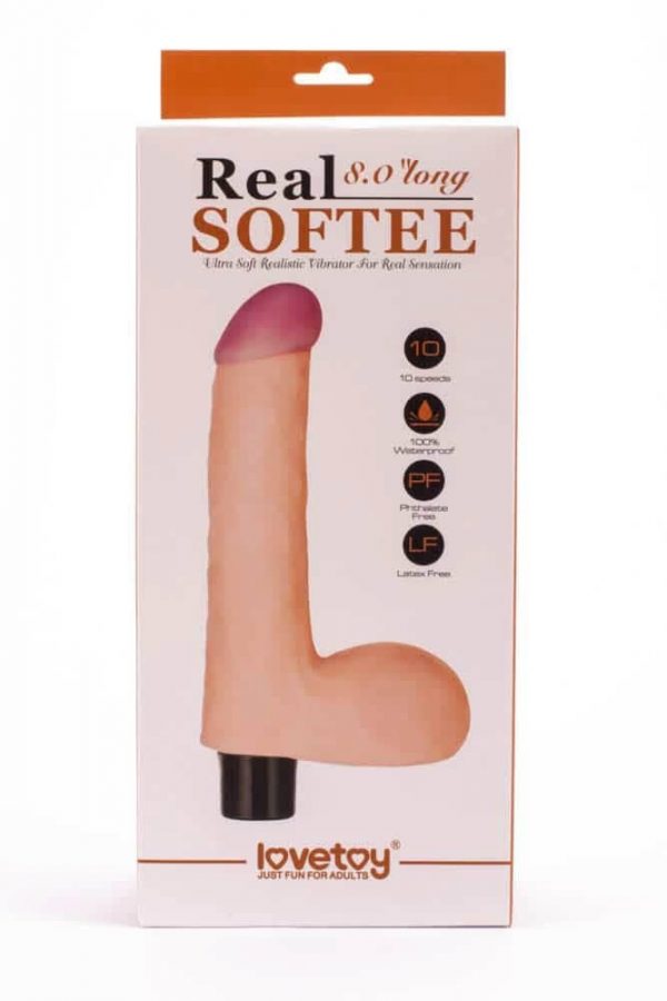 8" Real Softee Vibrating Dildo 4 #1 | ViPstore.hu - Erotika webáruház