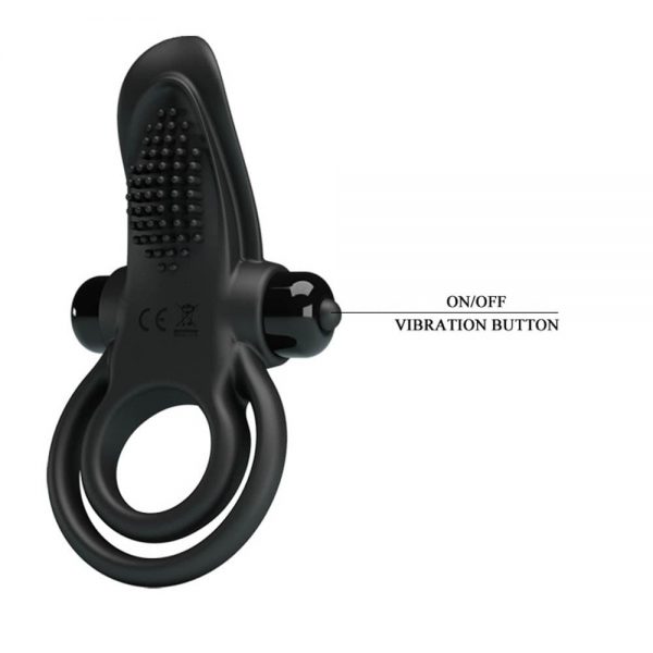 Pretty Love Vibrant Penis Ring Black #6 | ViPstore.hu - Erotika webáruház