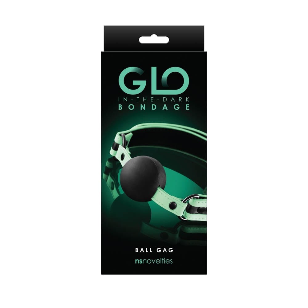 GLO Bondage - Ball Gag - Green #1 | ViPstore.hu - Erotika webáruház