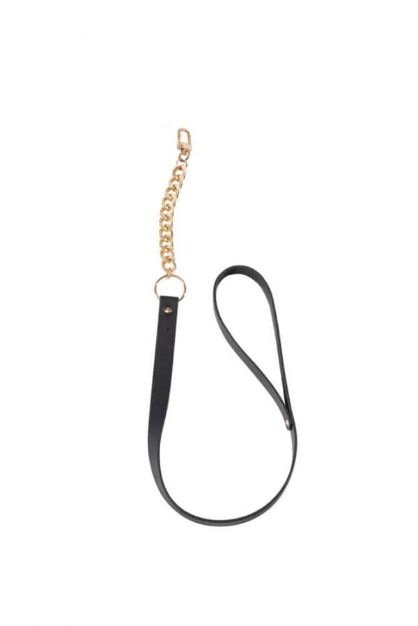 Maze Wide Choker With Leash Black #2 | ViPstore.hu - Erotika webáruház