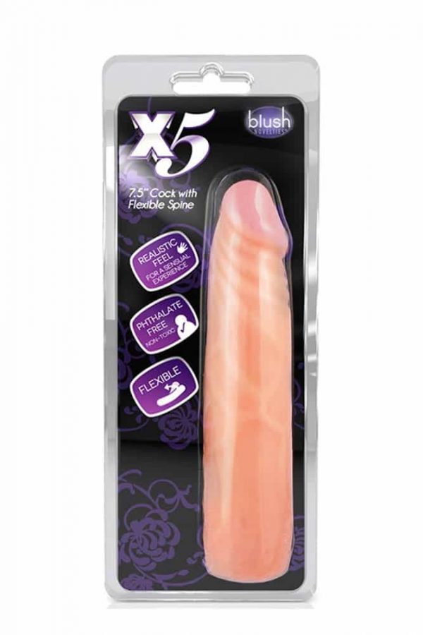X5 7.5 inch Cock With Flexible Spine #1 | ViPstore.hu - Erotika webáruház