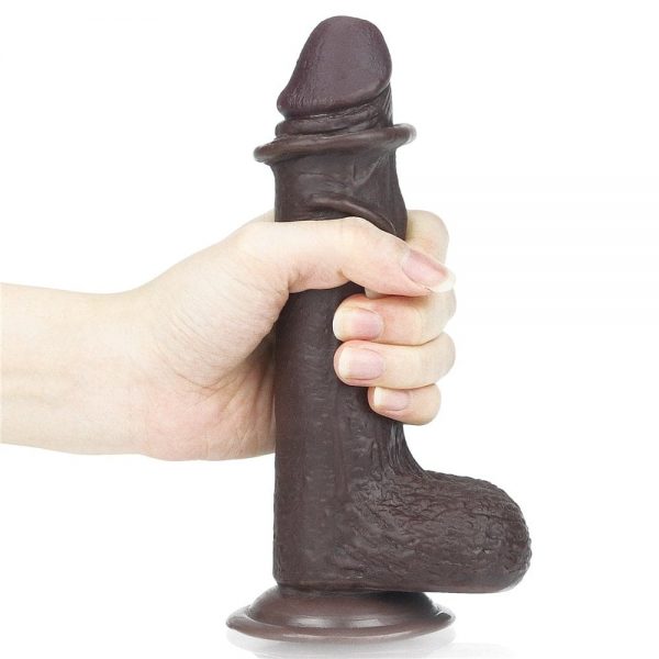 7'' Sliding Skin Dual Layer Dong Brown ViPstore.hu - Erotika Webáruház - Szexshop 5