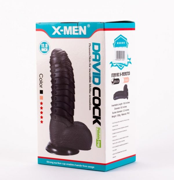 X-MEN David's 11.9" Cock Black ViPstore.hu - Erotika Webáruház - Szexshop 2