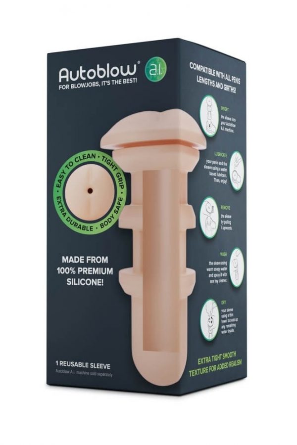 Autoblow A.I. Silicone Anus Sleeve – Flesh ViPstore.hu - Erotika Webáruház - Szexshop
