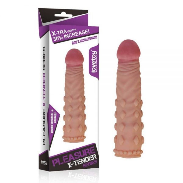 Pleasure X-Tender Penis Sleeve Flesh 2 ViPstore.hu - Erotika Webáruház - Szexshop