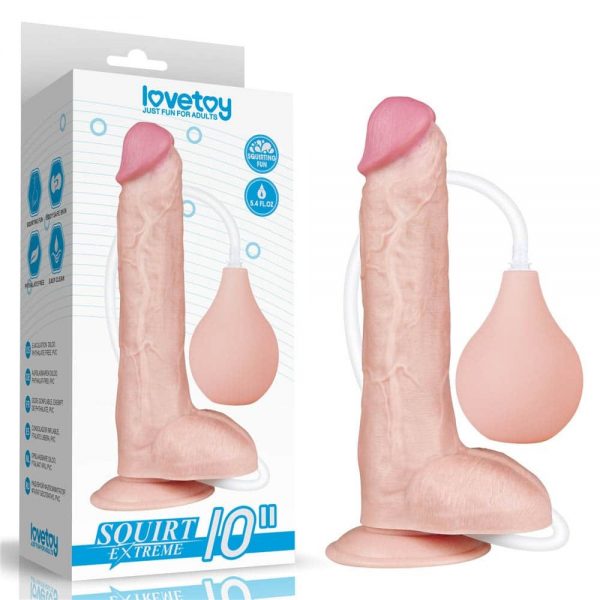 10'' Squirt Extreme Dildo Flesh #1 | ViPstore.hu - Erotika webáruház