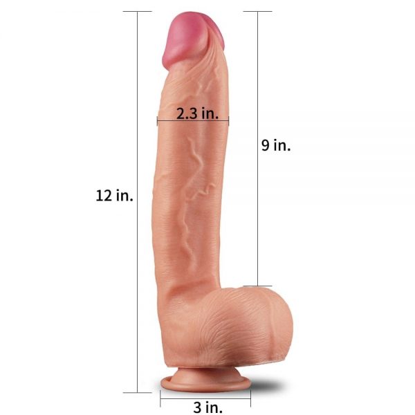 12" Dual Layered Platinum Silicone Cock 1 #2 | ViPstore.hu - Erotika webáruház