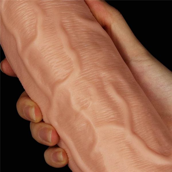 9.5'' Realistic Curved Dildo Flesh #4 | ViPstore.hu - Erotika webáruház