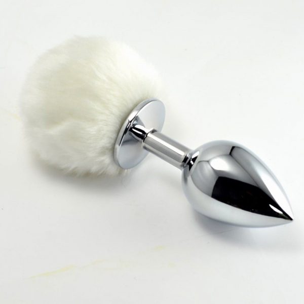 Pompon Metal Plug Small White ViPstore.hu - Erotika Webáruház - Szexshop