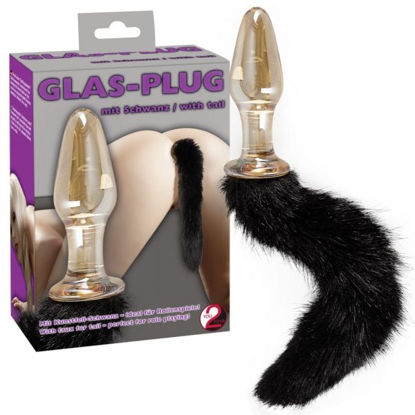 Glass Plug with Tail #1 | ViPstore.hu - Erotika webáruház