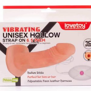 Vibrating Unisex Hollow Strap On #1 | ViPstore.hu - Erotika webáruház
