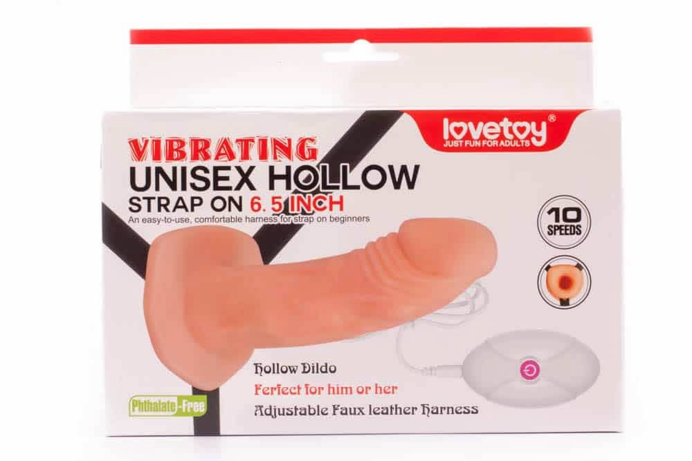 Vibrating Unisex Hollow Strap On #1 | ViPstore.hu - Erotika webáruház