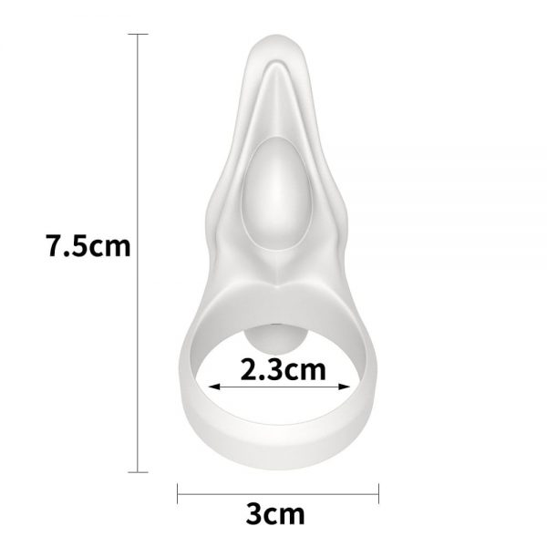 Power Clit Silicone Cockring White #6 | ViPstore.hu - Erotika webáruház