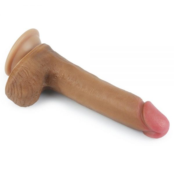 8'' Dual layered Platinum Silicone Cock Brown #2 | ViPstore.hu - Erotika webáruház