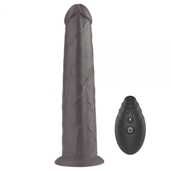 9'' Dual Layered Silicone Rotator Brown #3 | ViPstore.hu - Erotika webáruház