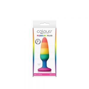 Colours – Pride Edition – Pleasure Plug – Small -Rainbow ViPstore.hu - Erotika Webáruház - Szexshop