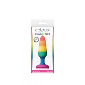 Colours - Pride Edition - Pleasure Plug - Small -Rainbow #1 | ViPstore.hu - Erotika webáruház