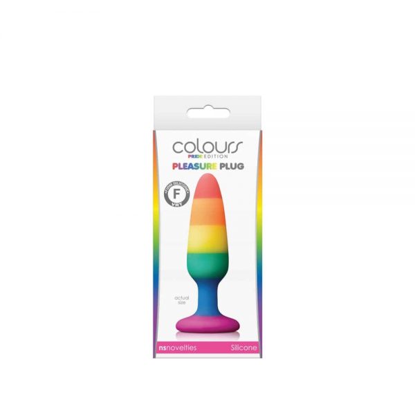 Colours – Pride Edition – Pleasure Plug – Small -Rainbow ViPstore.hu - Erotika Webáruház - Szexshop