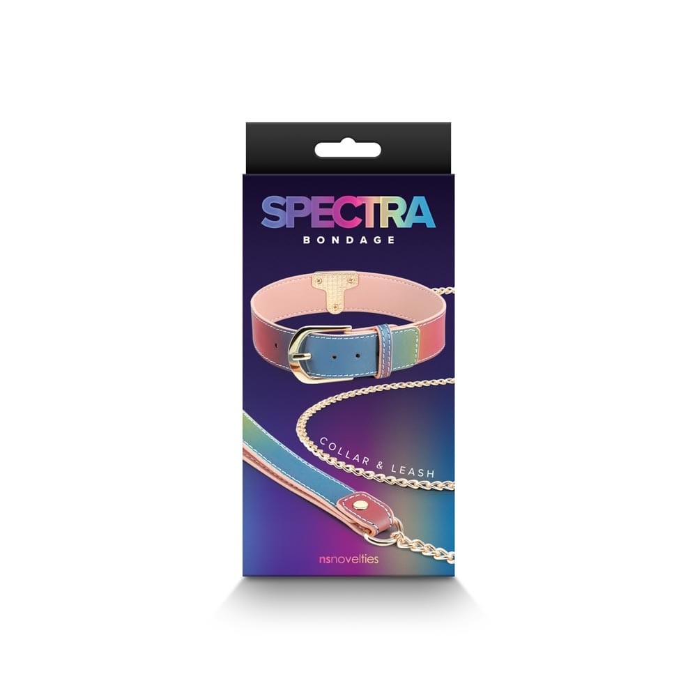 Spectra Bondage - Collar &  Leash - Rainbow #1 | ViPstore.hu - Erotika webáruház