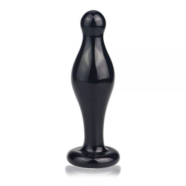 4.5" Glass Romance Anal Plug Black #2 | ViPstore.hu - Erotika webáruház