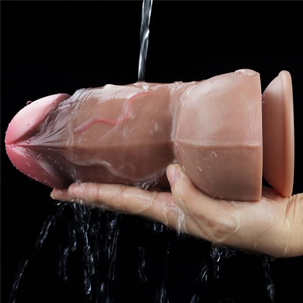 7" Dual-Layered Silicone Nature Cock Brown #5 | ViPstore.hu - Erotika webáruház