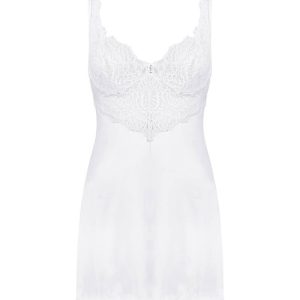 Amor Blanco underwire chemise & thong white S/M