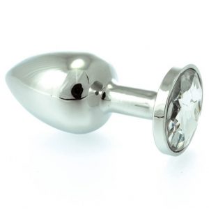 Butt Plug Small Metal With Crystal Clear #1 | ViPstore.hu - Erotika webáruház