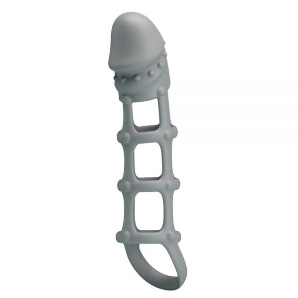 Pretty Love Penis Sleeve With Ball Strap White ViPstore.hu - Erotika Webáruház - Szexshop 4