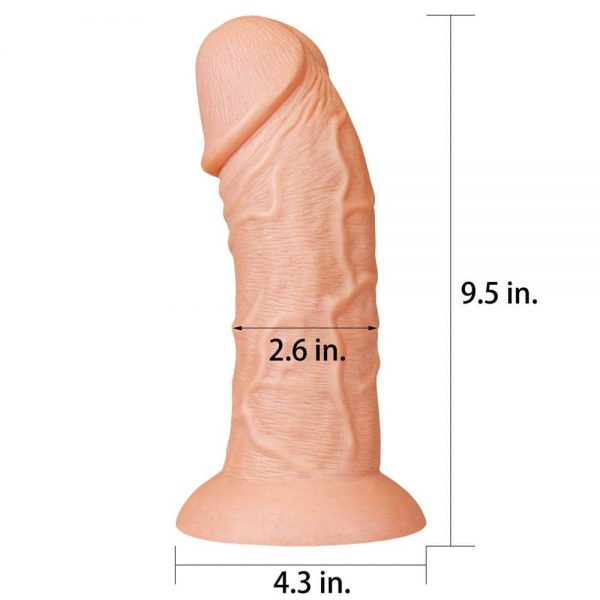 9.5'' Realistic Curved Dildo Flesh ViPstore.hu - Erotika Webáruház - Szexshop 6