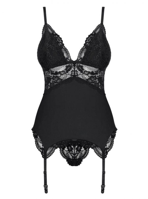 810-COR-1 corset & thong black  S/M ViPstore.hu - Erotika Webáruház - Szexshop 3