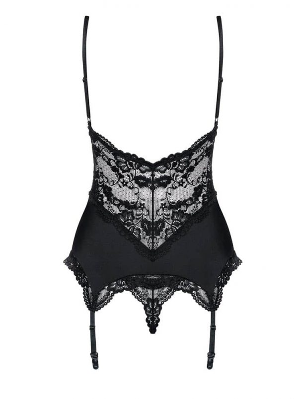 810-COR-1 corset & thong black  S/M ViPstore.hu - Erotika Webáruház - Szexshop 4