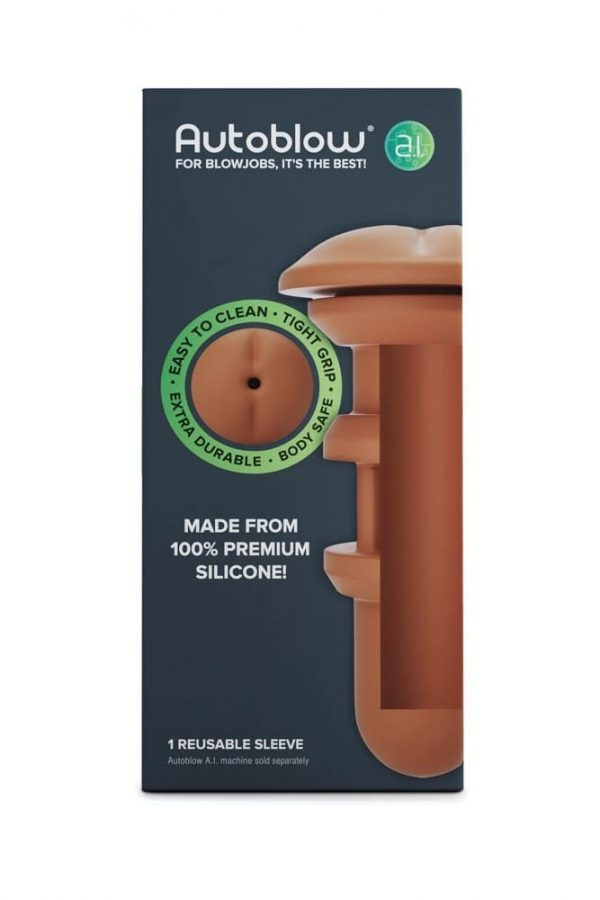 Autoblow A.I. Silicone Anus Sleeve – Brown ViPstore.hu - Erotika Webáruház - Szexshop 2