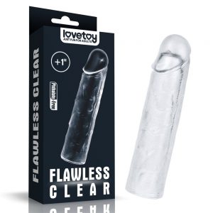 Flawless Clear Penis Sleeve Add 1'' ViPstore.hu - Erotika Webáruház - Szexshop