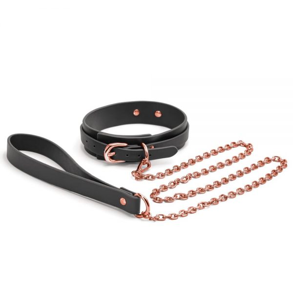 Bondage Couture - Collar and Leash - Black #2 | ViPstore.hu - Erotika webáruház