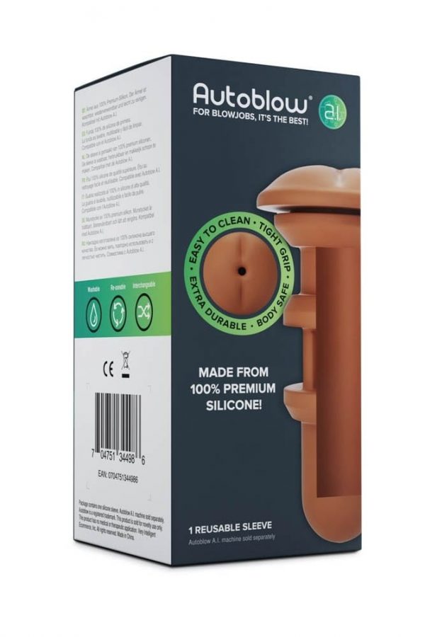 Autoblow A.I. Silicone Anus Sleeve – Brown ViPstore.hu - Erotika Webáruház - Szexshop 3