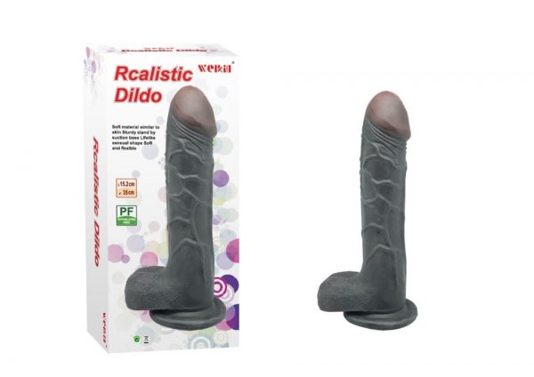 Charmly Realistic Dildo Black ViPstore.hu - Erotika Webáruház - Szexshop