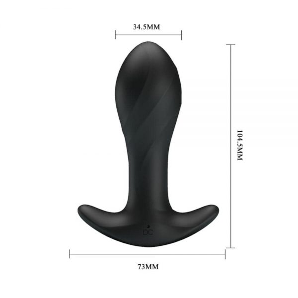 Pretty Love Anal Plug Massager Black #5 | ViPstore.hu - Erotika webáruház