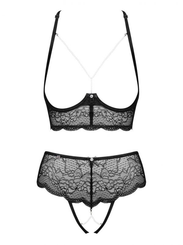 Pearlove 2-pcs set black  XS/S ViPstore.hu - Erotika Webáruház - Szexshop 3