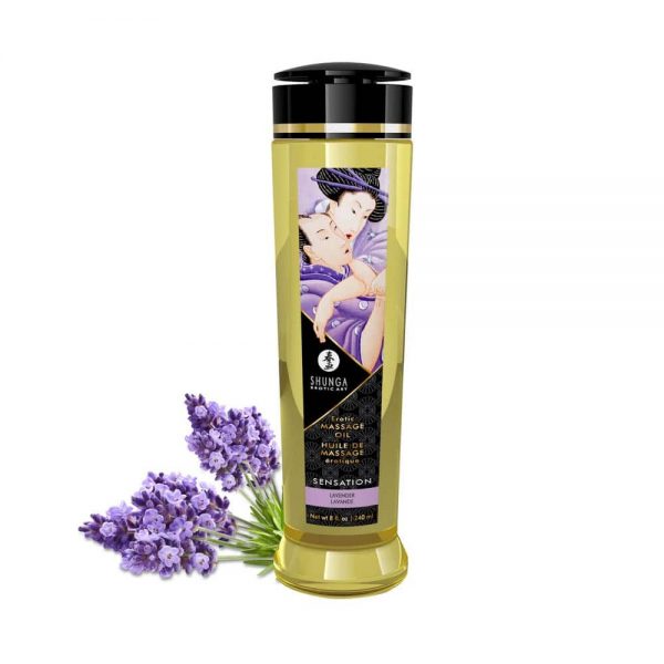 EROTIC MASSAGE OIL 240 ml / 8 oz LAVENDER #2 | ViPstore.hu - Erotika webáruház