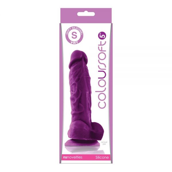 ColourSoft 5 inch Soft Dildo Purple #1 | ViPstore.hu - Erotika webáruház