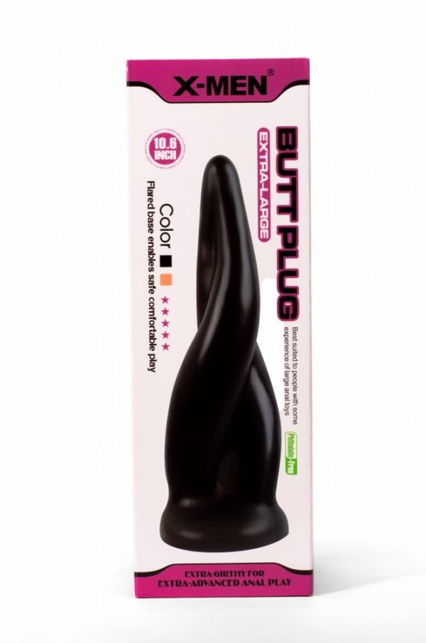 X-MEN 10.6" Extra Large Butt Plug Black #1 | ViPstore.hu - Erotika webáruház