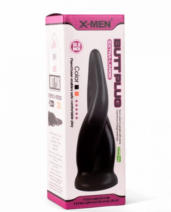 X-MEN 10.6" Extra Large Butt Plug Black #2 | ViPstore.hu - Erotika webáruház