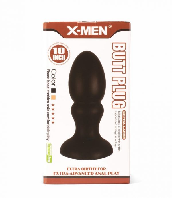 X-MEN 10" Huge Butt Plug Black 1 ViPstore.hu - Erotika Webáruház - Szexshop