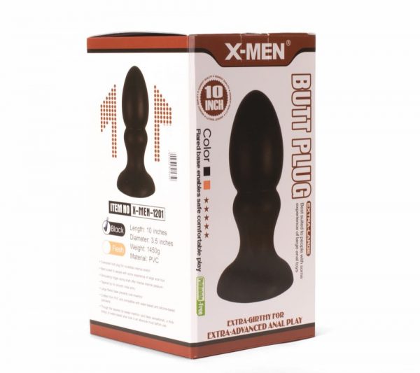 X-MEN 10" Huge Butt Plug Black 1 #2 | ViPstore.hu - Erotika webáruház